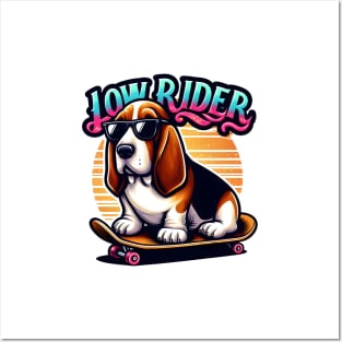 Low Rider Basset Hound Posters and Art